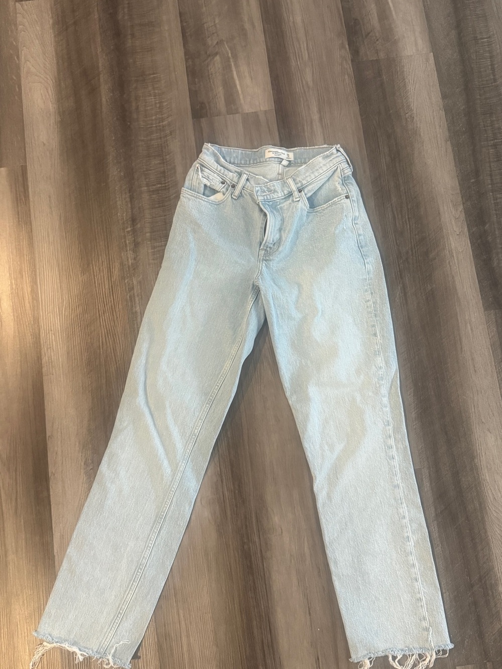 Abercrombie & Fitch Light Wash Straight-Leg Jeans